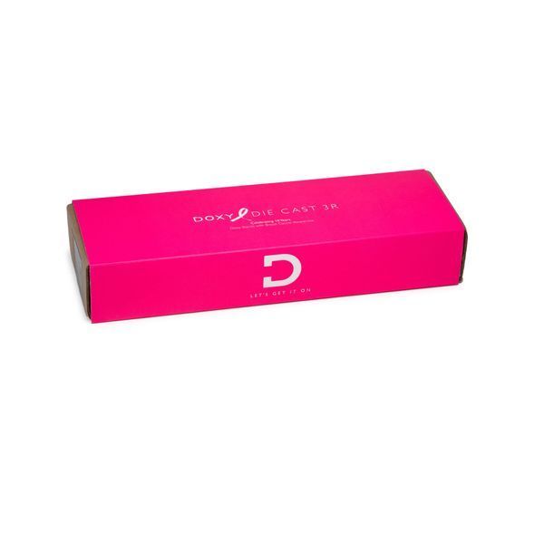 Вібромасажер DOXY Die Cast 3R Hot Pink, дуже потужний, перезаряджуваний, металевий корпус SX2460
