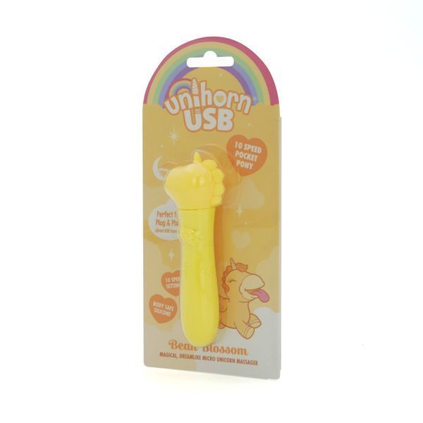 Вібратор-єдиноріжка Unihorn USB Bullet &ndash; Bean Blossom, віброкуля, USB-зарядка, 10 режимів SX2857