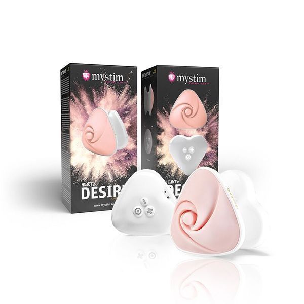 Вібратор для клітора Mystim Heart&acute;s Desire White, 8 режимів, дуже потужний SO8141
