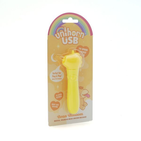 Вібратор-єдиноріжка Unihorn USB Bullet &ndash; Bean Blossom, віброкуля, USB-зарядка, 10 режимів SX2857