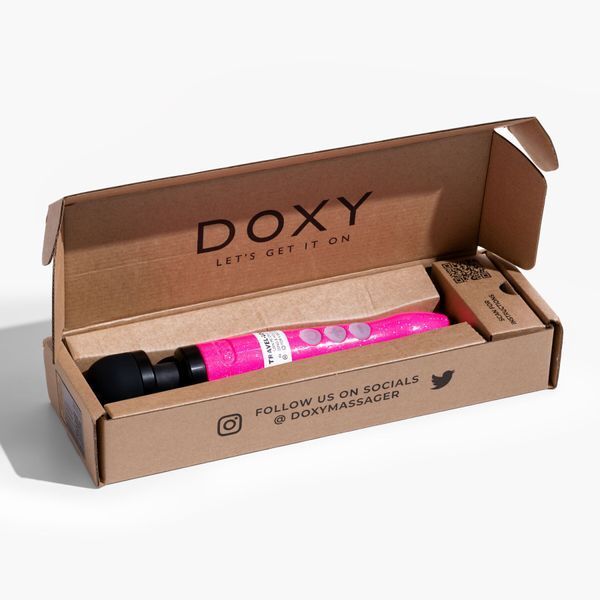 Вібромасажер DOXY Die Cast 3R Hot Pink, дуже потужний, перезаряджуваний, металевий корпус SX2460