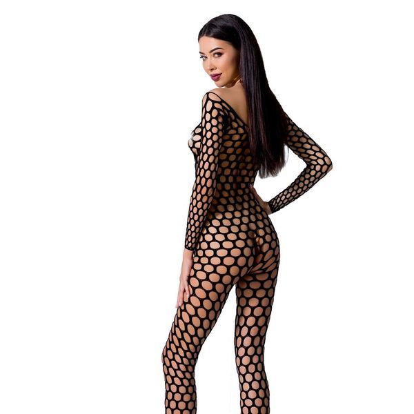 Бодістокінг з крупною сіткою Passion BS077 black SO4156