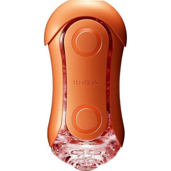 Мастурбатор Tenga Flip Orb &mdash; Sunset Orange, с изменяемым сжатием, со стимулирующими шариками внутри SX1331