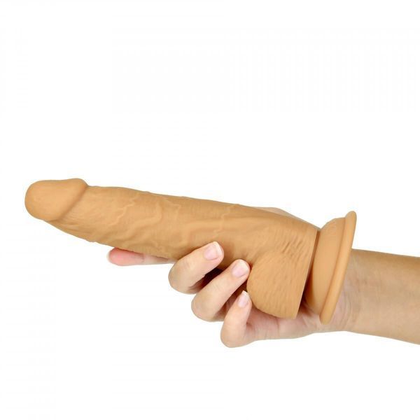 Фалоімітатор Naked Addiction - 8&Prime; Silicone Dual Density Dildo Vanilla, віброкуля в подарунок SX2236