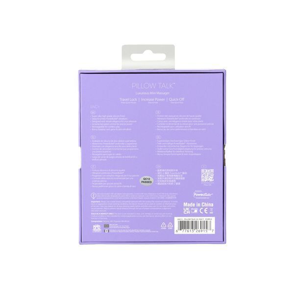 Роскошный вибратор Pillow Talk Racy Purple Special Edition, Сваровски, повязка на глаза+игра SO6855