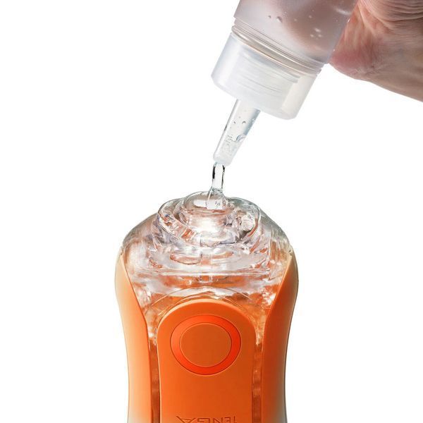 Мастурбатор Tenga Flip Orb &mdash; Sunset Orange, с изменяемым сжатием, со стимулирующими шариками внутри SX1331