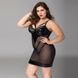 Платье с латексными вставками JSY &laquo;Страстная Эльза&raquo; Plus Size, Black, кружево, стрепы, сетка SO8362 фото 4