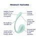 Смарт-віброяйце Satisfyer Smooth Petal Connect App Mint SX0666 фото 6