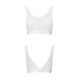 Топ с прозрачной вставкой Passion PS002 TOP XL, white SO4206 фото 4