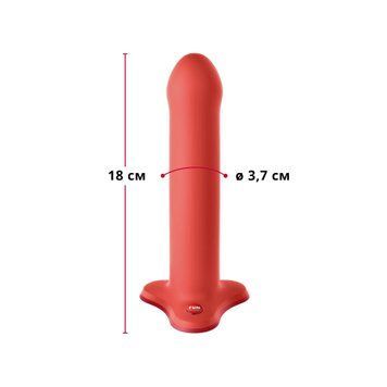 Фаллоимитатор Fun Factory MAGNUM, оранжевый, очень гибкий, длина 18,3 см, диаметр 3,7 см SX0985