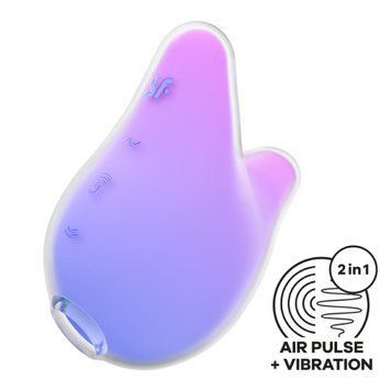 Вакуумний кліторальний стимулятор Satisfyer Mermaid Vibes Violet/Pink, 2 мотори SX1219