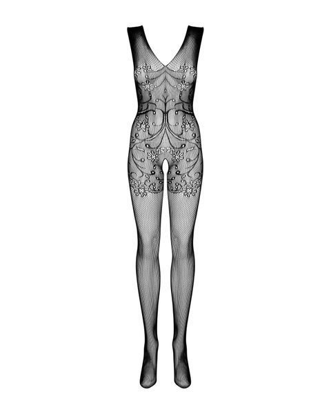 Бодистокинг Obsessive Bodystocking F234 S/M/L, абстрактный рисунок, глубокое декольте SO7230
