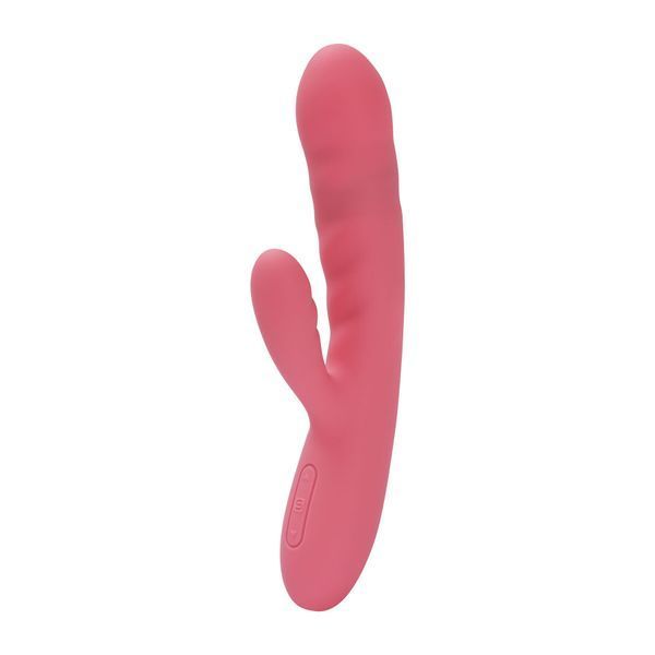 Вибратор-кролик Svakom Avery Strawberry Pink с двигающимся стволом, движение вперед-назад SX1279