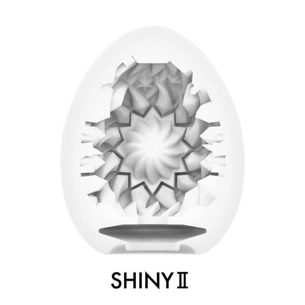 Мастурбатор-яйце Tenga Egg Shiny II, щільний TPE, пробник лубриканту 5 мл SO9799