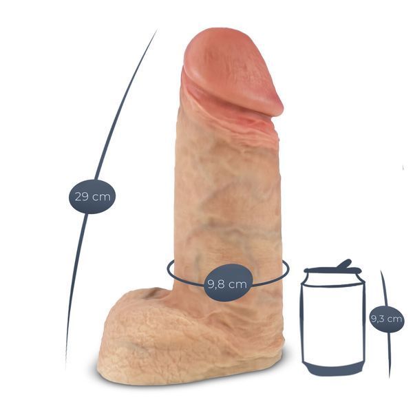 Фаллоимитатор SilexD Premium Real Skin Flesh (11in MODEL 1), без коробки SX3129