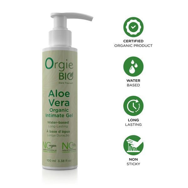 Лубрикант на водной основе Orgie &ndash; Bio Aloe Vera Intimate Gel (100 мл), экстракт алоэ вера SX1533