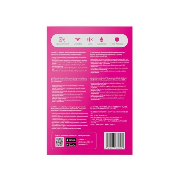 Мини смарт-виброяйцо Lovense Lush Mini, уменьшенная версия Lovense Lush 4 SX2663