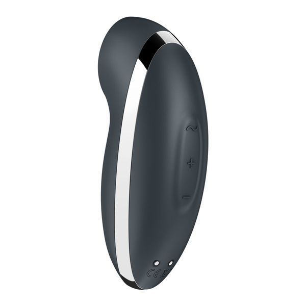 Вібростимулятор-пульсатор Satisfyer Tap & Climax 2 Grey, ефект постукування пальцем SX2184