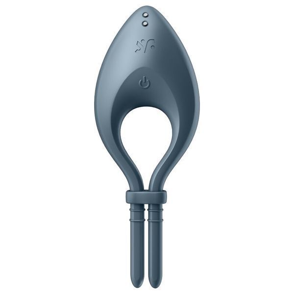Ерекційне смарт віброкільце ласо з регулюванням розміру Satisfyer Bullseye Dark Blue SO6121