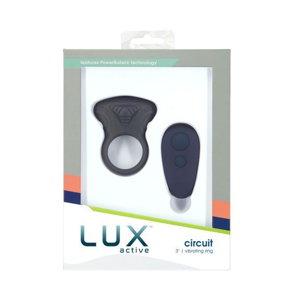 Ерекційне віброкільце Lux Active Circuit Vibrating Cock Ring, пульт ДК, 7 режимів вібрації SO6843