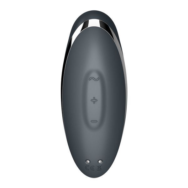 Вібростимулятор-пульсатор Satisfyer Tap & Climax 2 Grey, ефект постукування пальцем SX2184