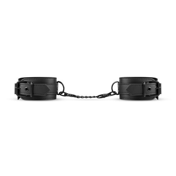 Наручники Bedroom Fantasies: Faux Leather Handcuffs One Size, черные SO8803