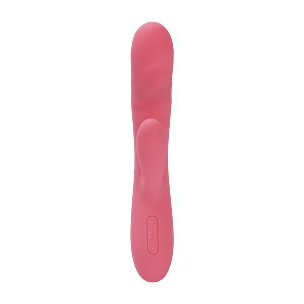 Вибратор-кролик Svakom Avery Strawberry Pink с двигающимся стволом, движение вперед-назад SX1279