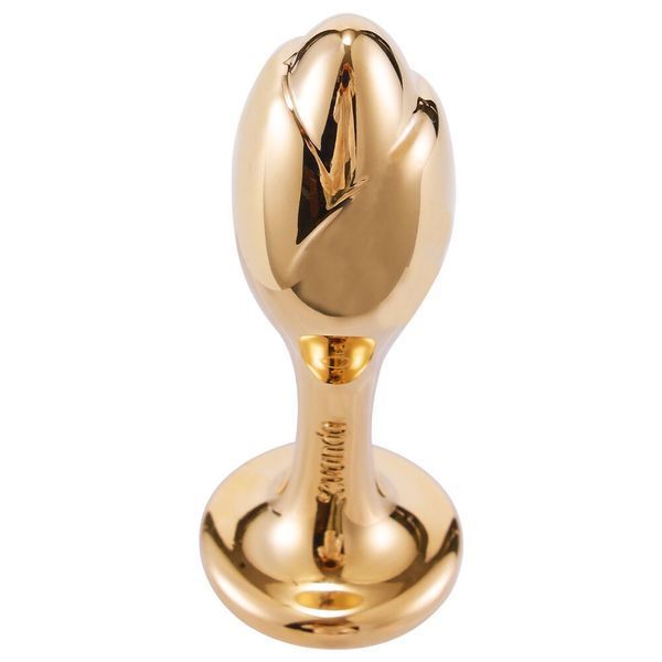 Металлическая анальная пробка Хвост пони LOCKINK SEVANDA White Pony-Tail Anal Rose-shape Plug SX0870