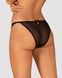 Полупрозрачные трусики с подвеской Obsessive Ivannes panties black S/M, черные SO7280 фото 2