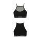 Спортивний топ з прозорою вставкою Passion PS006 TOP XL, black SO4242 фото 5