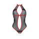Сетчатое боди с кружевом на груди Passion SATARA BODY XXL/XXXL red SO8474 фото 3