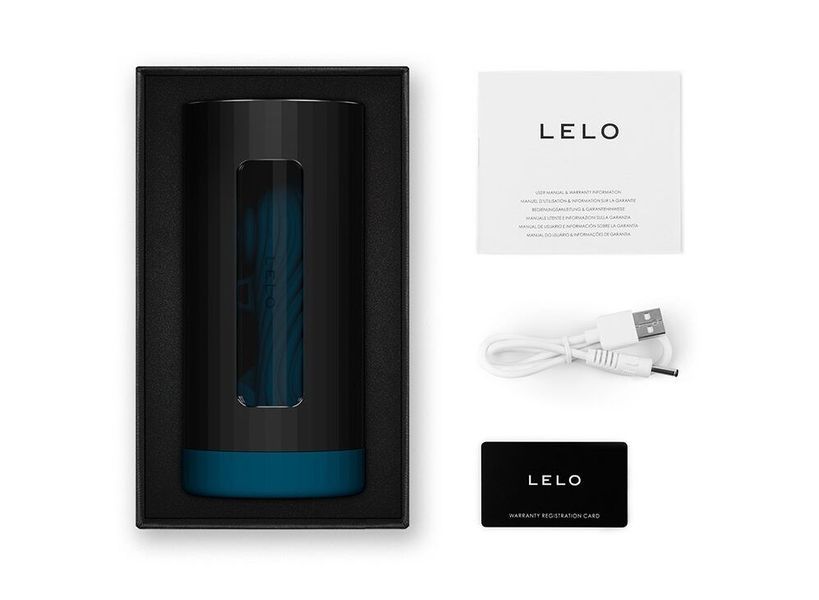 Смарт-мастурбатор LELO F1S V3 XL Teal, увеличенный, 2 мотора, 8 режимов, стимуляция звуковыми волнами SX0706
