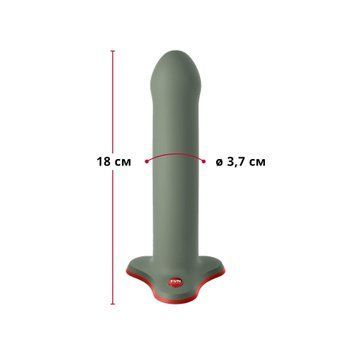 Фаллоимитатор Fun Factory MAGNUM, оливковый, очень гибкий, длина 18,3 см, диаметр 3,7 см SX0986