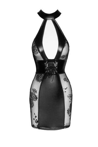 Сукня Noir Handmade F238 Short tulle dress with powerwetlook inserts, XL SX0130
