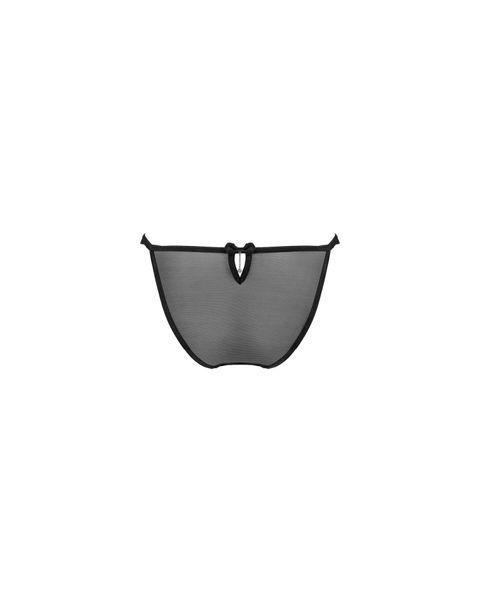 Напівпрозорі трусики з підвіскою Obsessive Ivannes panties black L/XL, чорні SO7281