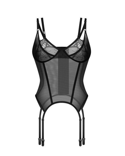 Корсет Obsessive Arrowel Black corset L/XL SX2580