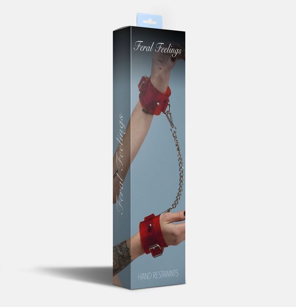 Наручники Feral Feelings - Hand Restraints Red Trasparent SO9298