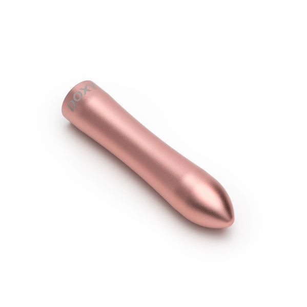 Потужна віброкуля DOXY ROSE GOLD у металевому кейсі, ультрагладенька, 7 режимів SO8028