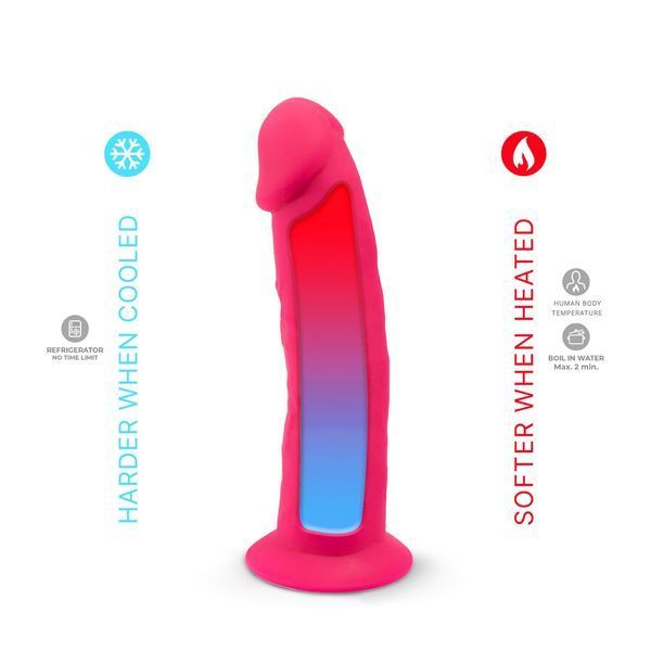 Фалоімітатор з вібрацією SilexD Henry Vibro Pink (MODEL 2 size 7in) + LRS, діаметр 4,4 см SX3130