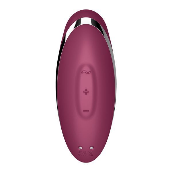 Вібростимулятор-пульсатор Satisfyer Tap & Climax 2 Red, ефект постукування пальцем SX2185