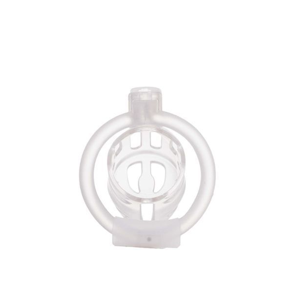 Клетка для пениса LOCKINK SEVANDA Plastic Penis Chastity Cage, прозрачная, 3 кольца разных размеров SX0871