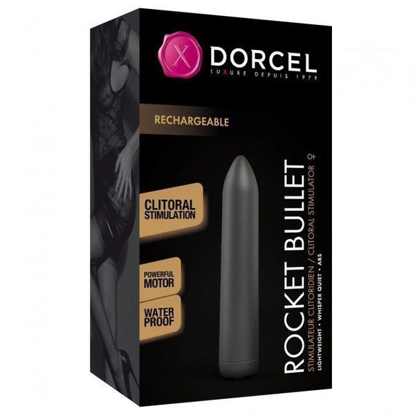 Перезаряджувана віброкуля Dorcel Rocket Bullet Black SO4070