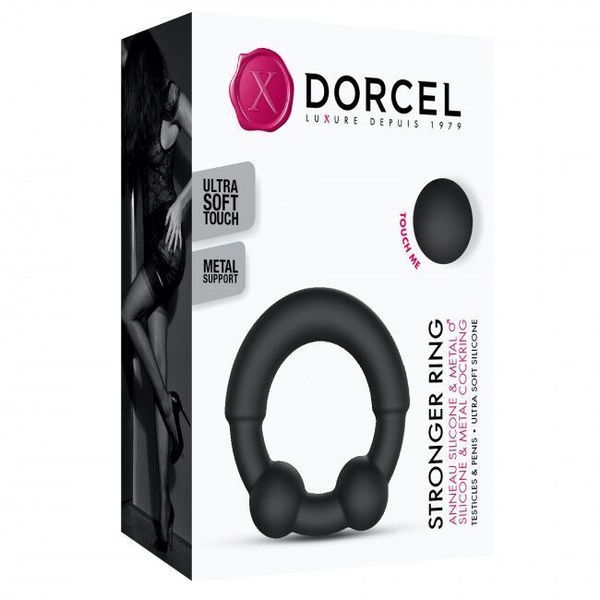 Эрекционное кольцо с металлическими вставками Dorcel STRONGER RING SO5077
