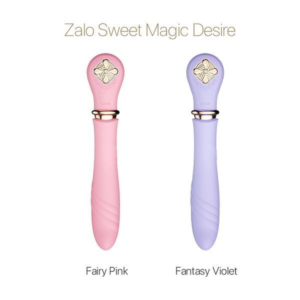 Пульсатор с подогревом Zalo Sweet Magic - Desire Fairy Pink, турбо режим SO6678