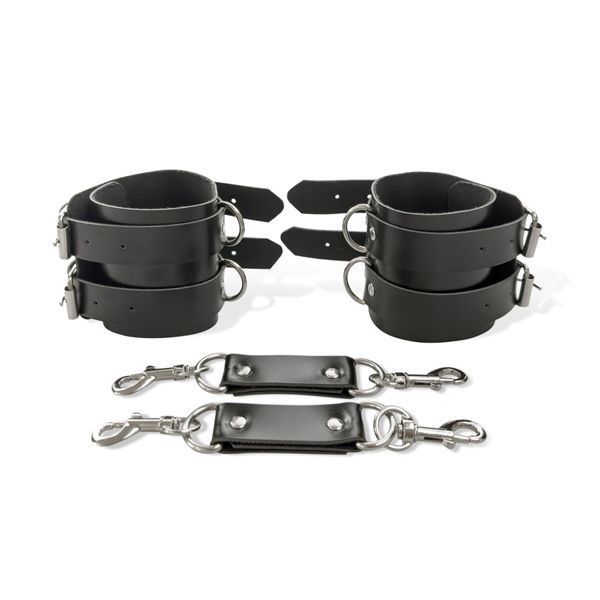 Наручники чоловічі Art of Sex - Handcuffs Dragons man з екошкіри, колір чорний SO9975