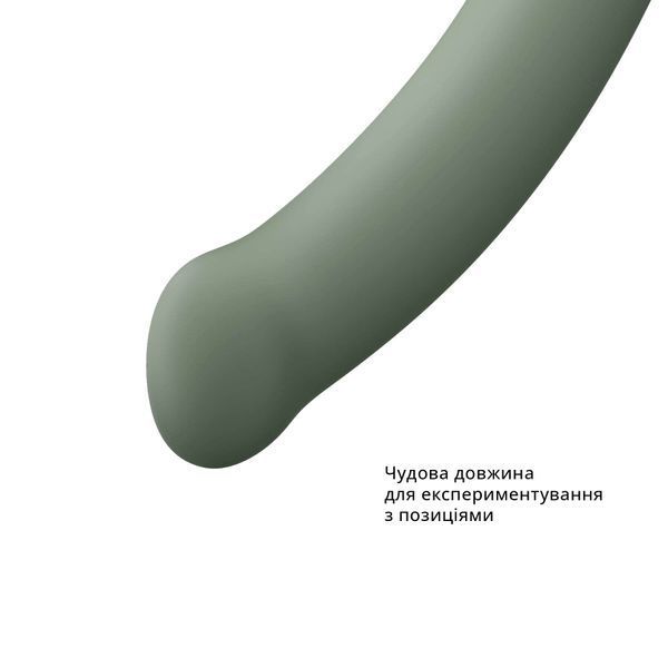 Фалоімітатор Fun Factory MAGNUM, оливковий, дуже гнучкий, довжина 18,3 см, діаметр 3,7 см SX0986