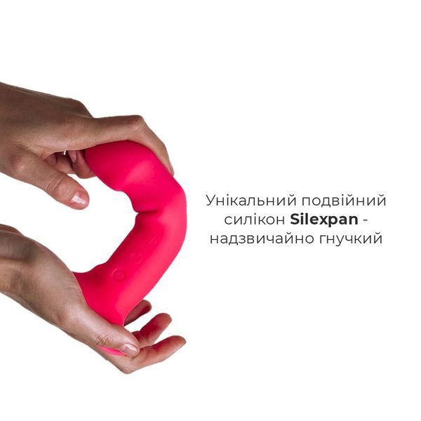 Дилдо с вибрацией Adrien Lastic Hitsens 2 Pink, отлично для страпона, макс диаметр 4см, длина 17,2см SO5052