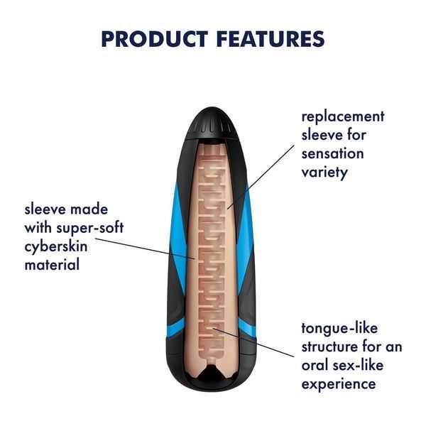 Запасний рукав-вставка для мастурбатора Satisfyer Men LUSTY TONGUES (м'ята упаковка!!!) SO2024-R