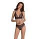 Комплект Passion AMBERLY SET black, XXL/XXXL, бралетт и трусики бразилиана SX0466 фото 1
