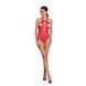 Бодистокинг с декольте Passion BS088 red, имитация корсетной шнуровки SO6383 фото 3